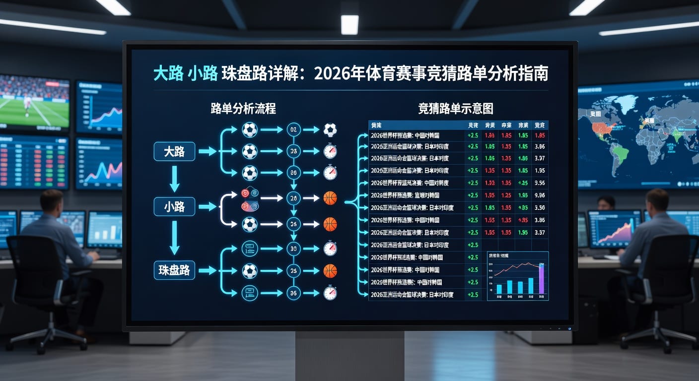 大路 小路 珠盘路：盘口信号与赛前判断