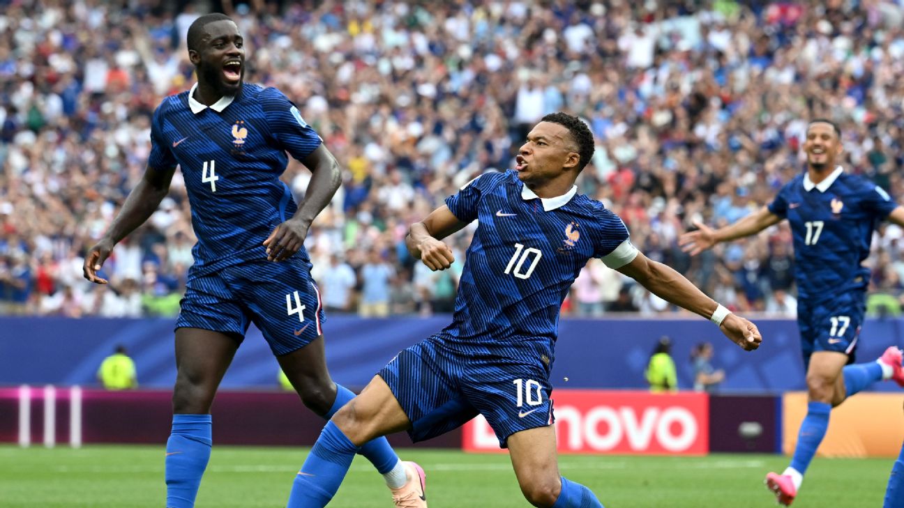 姆巴佩世界杯16球里程碑 100场法国队生涯再写新篇